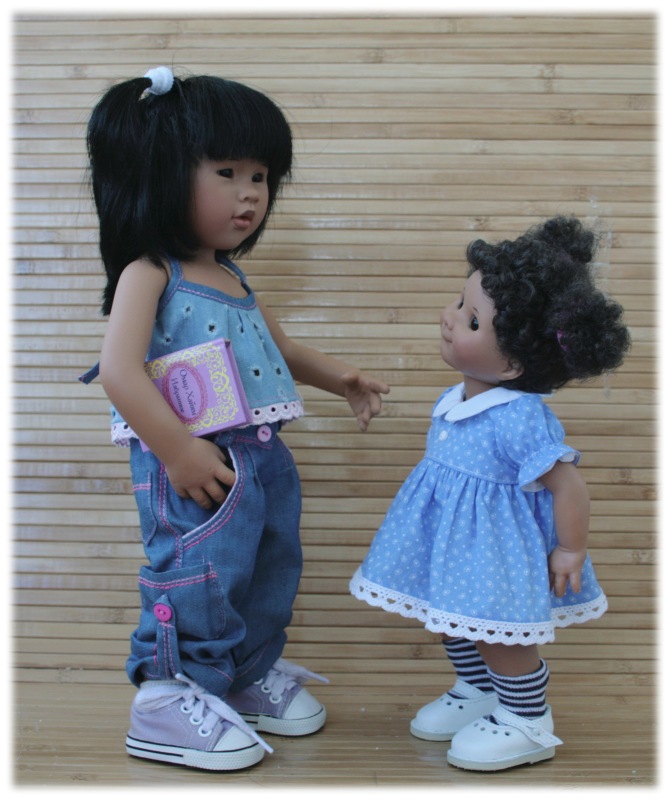 Новая девочка 35 см.Небольшое сравнение тел Вихтелят 35-32-30-26 см (фото 6)