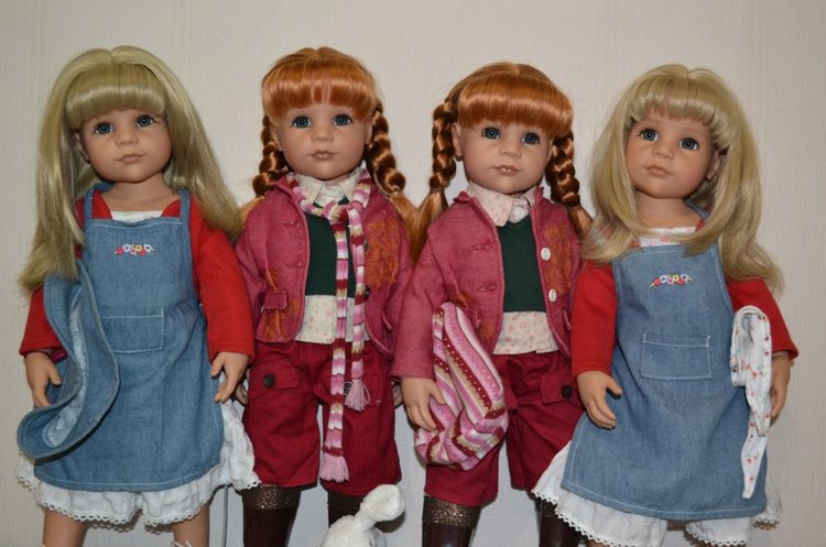 Очаровательные Сарочки-близняшки. Рыжульки 2006 года и Садовницы 2004 года