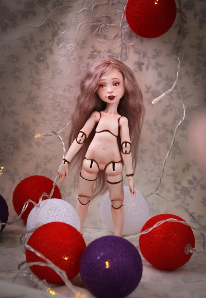 Анук. Маленькая эльфийка. Фарфоровая шарнирная кукла (фото 7)