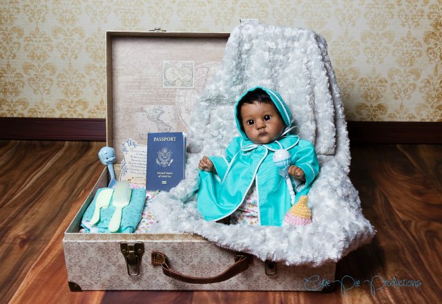 Этническая крошечка реборн, прототип PIXIE скульптора Bonnie Brown (фото 8)