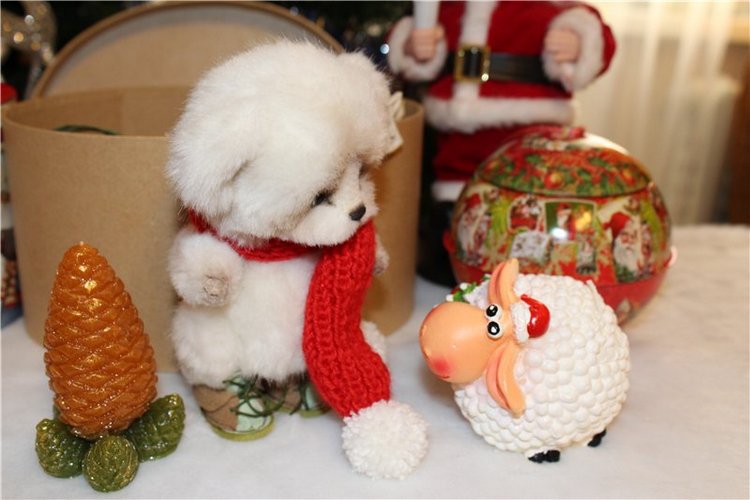 Рождественский Снежок! Авторский мишка Лены Белобородовой