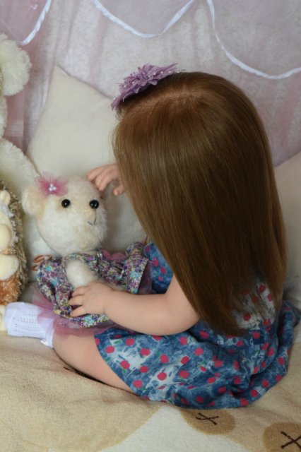 Моя первая большая девочка реборн Ариша