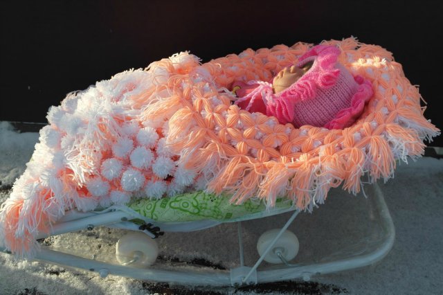 МК Плед из Помпонов — Как сделать аксессуары для кукол: сумки