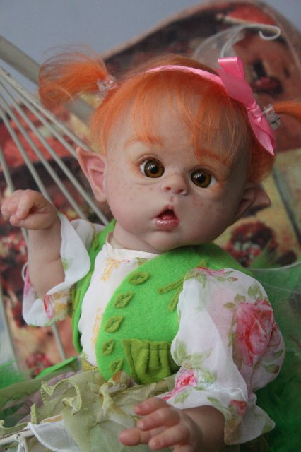 Чудо в перьях, кукла-реборн Элины Кудрявцевой