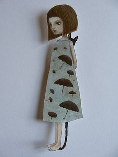 Удивительные бумажные куклы японской художницы Maki Hino