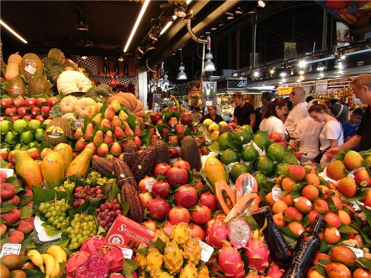 Рынок Бокерия - главная достопримечательность Барселоны
