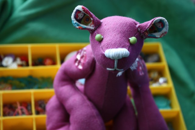 Мишка Матрёшка — Текстильные игрушки и примитивы: кофейные (фото 9)