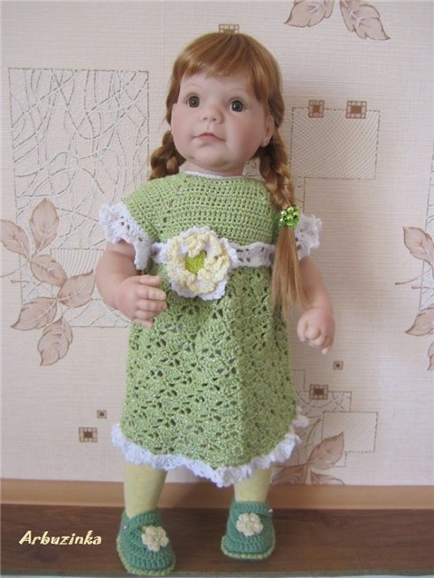 Платье для Полиночки — Одежда и обувь для кукол своими руками: фото (фото 2)