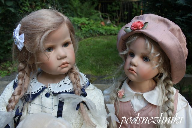 Летние девочки - редкие белокурые красавицы от Хильдегард Гюнцель для Walterhäuser Puppenmanufaktur