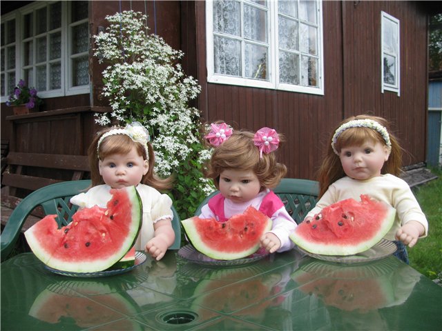 Мои лапушки на даче. Девчонки Мидлтошки на отдыхе