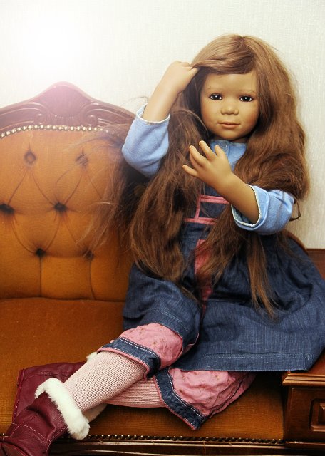 Дитя улиц и одновременно нежнейшее создание Сина куколка от Annette Himstedt 2004г.выпуска (фото 4)