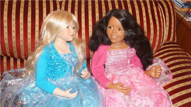 Фарфоровая кукла БИРГИТ - Лазурная Мечта от Кристин Оранж