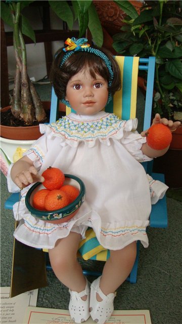 Из коллекции маленьких очаровашек Анны Tиммерман - фарфоровая кукла Orange Blossom