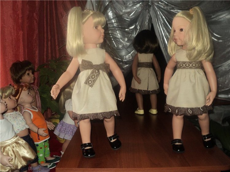 Девчушки любят наряжаться! Наряды для кукол Готц и не только