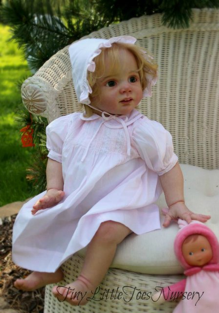 Красивая куколка реборн Эмма молд Fridolin Karola Wegerich