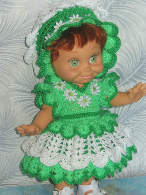 Новая коллекция летних вязаных нарядов для фейсинок, готциков, паолок под названием "Ромашки"