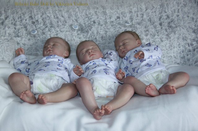 Тройняшки Джошики... Куколки реборн Виктории Вишни