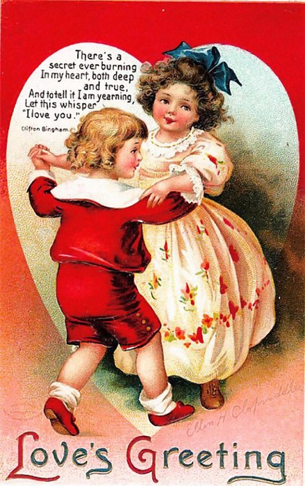 Старинные открытки с Денем Святого Валентина | Бэйбики Старинные открытки с Денем Святого Валентина