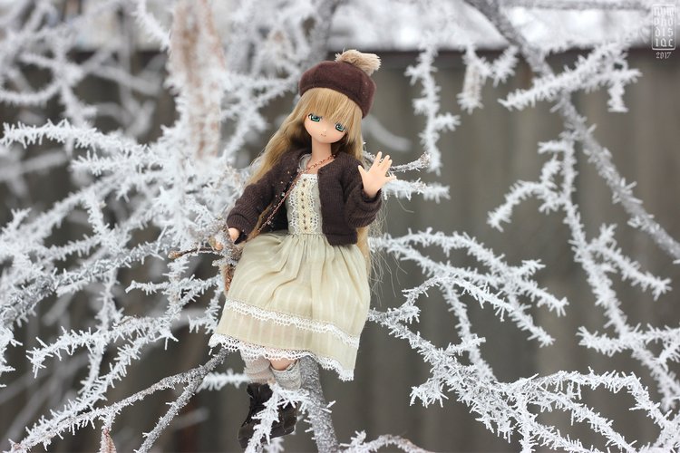 Распаковка и зимняя прогулка зайки Миа. Spring Rabbit Mia, ExCute Komorebimori Pure Neemo (фото 6)