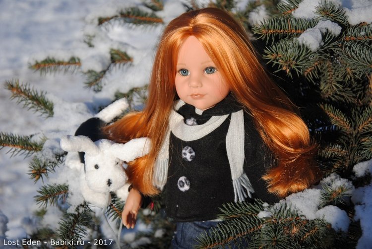 Самая красивая Рыжая. Сара с собачкой 2009 г от Gotz