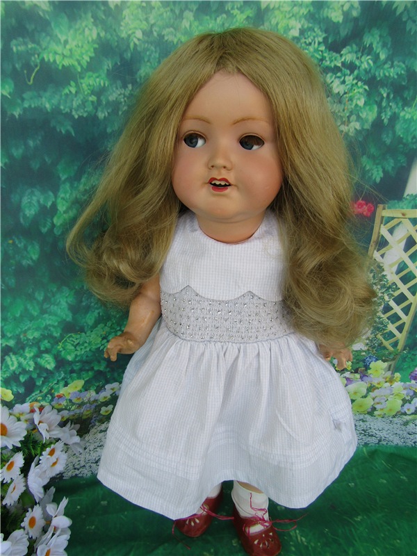 Застенчивая девочка - Весна. Кукла переходного периода Sonneberger Porzellanfabrik 2966