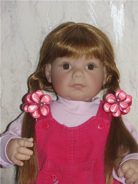 Заколки для красавиц в стиле канзаши (фото 5)