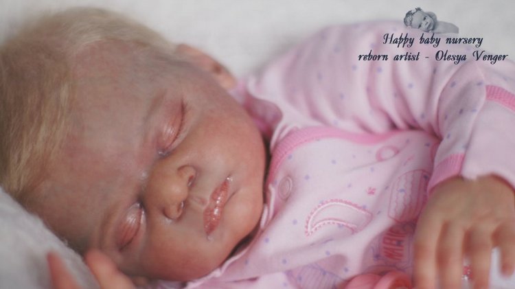 Наша Лиечка устала, сладко сладко задремала. Кукла реборн Олеси Венгер