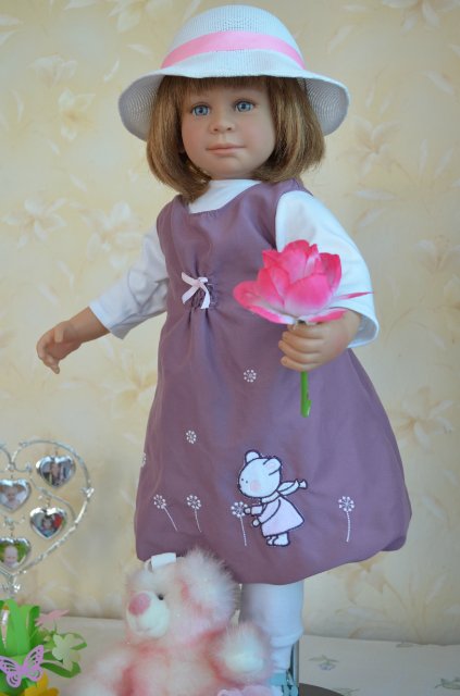 Такую вы точно не встречали, кукла Нели от Hiltrud Schwing