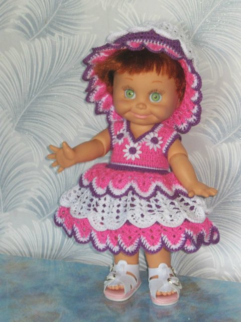 Новая коллекция летних вязаных нарядов для фейсинок, готциков, паолок под названием "Ромашки"