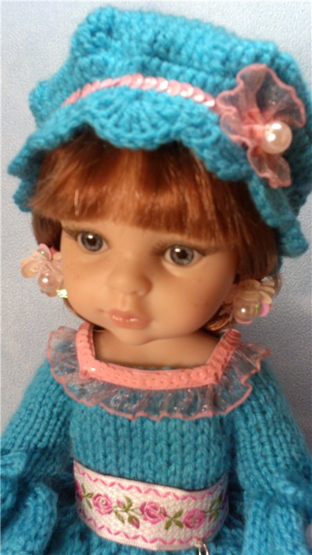 "Голубые мечты". Платье для куклы Паола Райна | Бэйбики "Голубые мечты". Платье для куклы Паола Райна (фото 4)