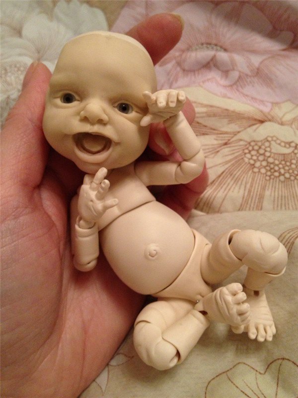 Мордашка-улыбашка. Авторская кукла (фото 5)