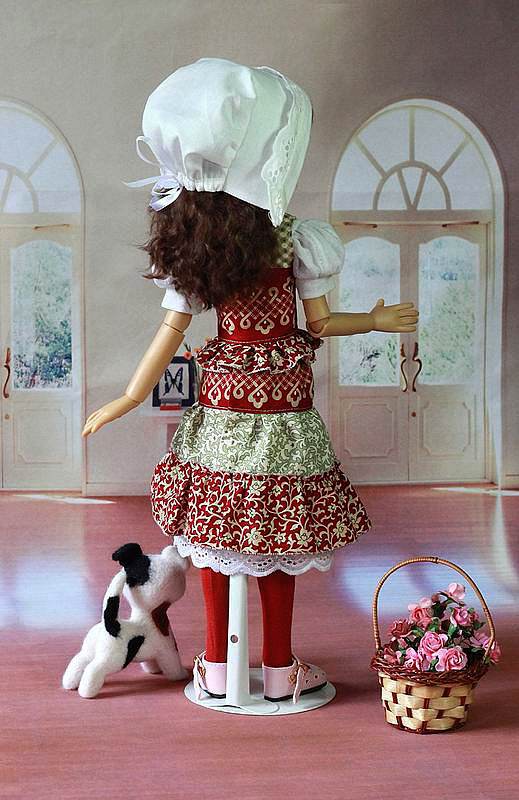 Мона в красном — Куклы Kaye Wiggs (Кайе Виггс): авторские BJD (БЖД) (фото 4)