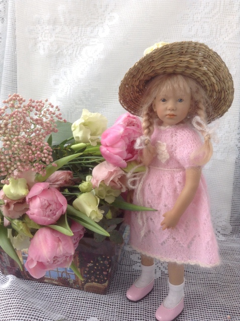 Поздравление с Весной! Или девочки в розовом. Куклы от H. Plusczok и A. Himstedt (фото 10)