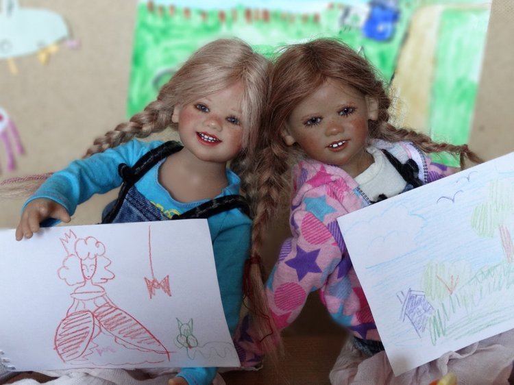 Девочки рисуют — Куклы Annette Himstedt (Аннетт Химстедт): коллекционные
