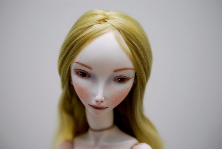 Новый образ для русалки. Фарфоровая кукла Ручной работы