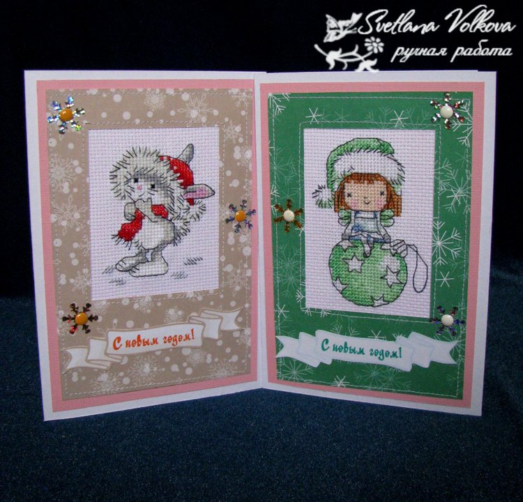 Вышивка в открытках — Вышивка крестиком (фото 9)