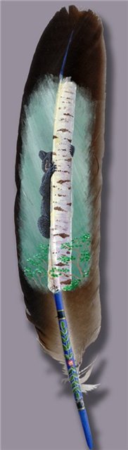 Необычная живопись. Рисунки на перьях - by Julie Thompson (Джулия Томпсон)