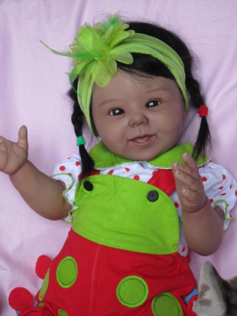 Маленькая шоколадка.Кукла реборн Преображенской Светланы (фото 4)