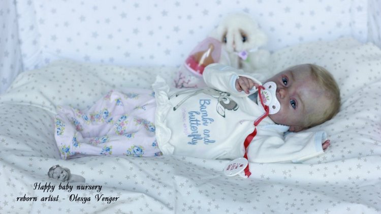 Моя милая златовласка Ева. Кукла реборн Олеси Венгер