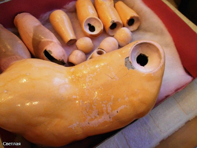 Как я чищу антикварных кукол. Следы времени или грязь? + БОНУС, находим руку мастера (фото 5)