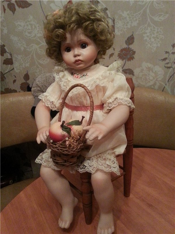 Моя фарфоровая кукла Персик", скульптор Анна Тимерман | Бэйбики Моя фарфоровая кукла Персик", скульптор Анна Тимерман (фото 6)