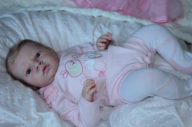 Маленькая кнопочка реборн Сабрина, художник Беспалова Жанна (фото 8)