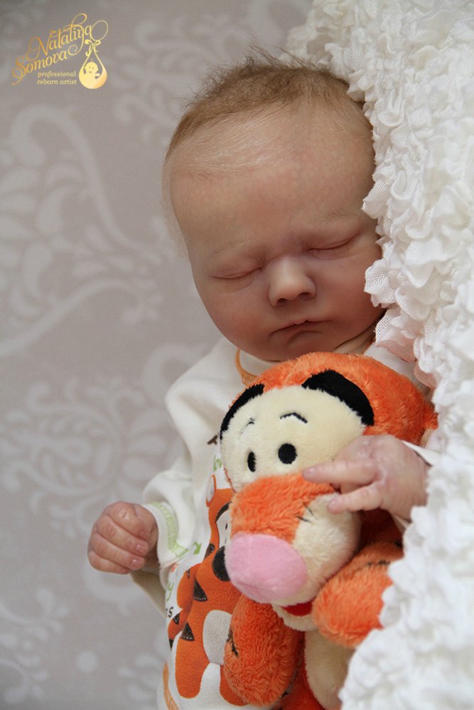 Макарик в роли Тигрули. Кукла реборн Наталии Сомовой