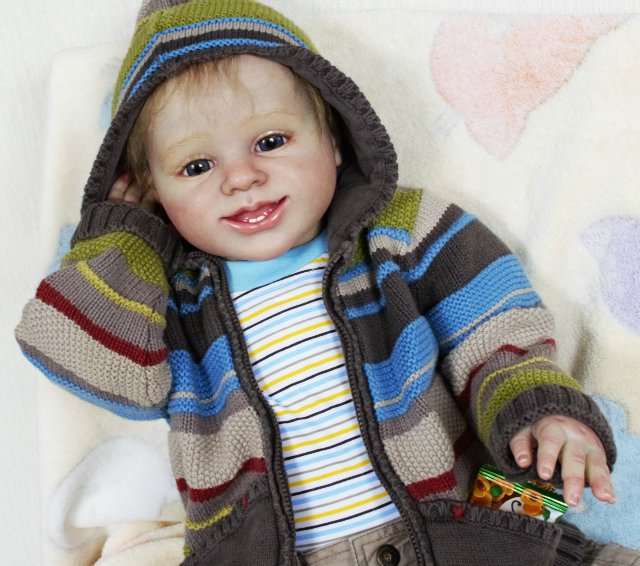 Улыбашка Сенечка, куклы реборн Ольги Коновниной (фото 4)