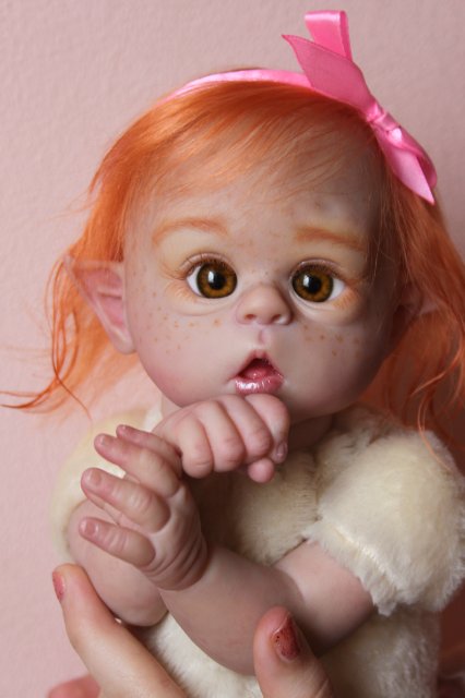 Чудо в перьях, кукла-реборн Элины Кудрявцевой