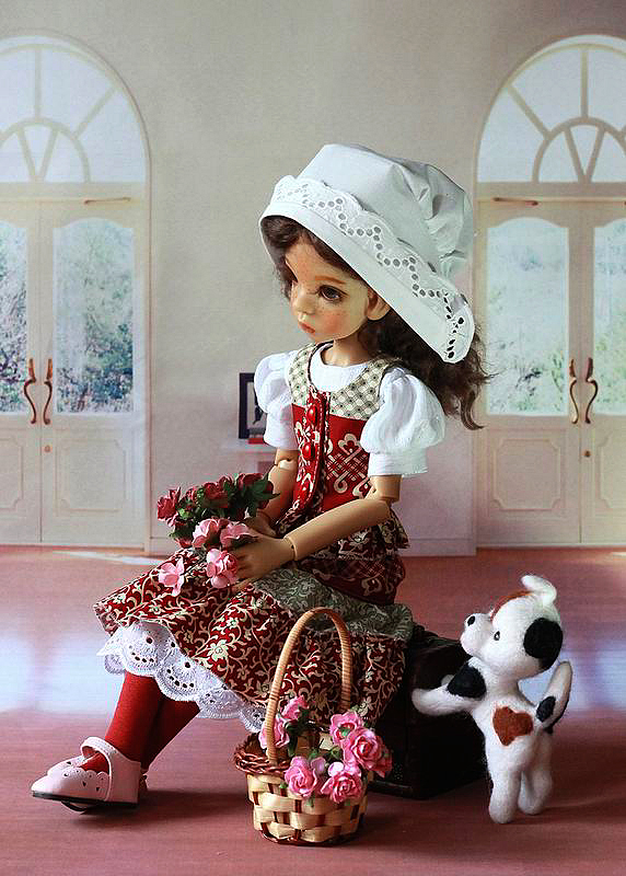 Мона в красном — Куклы Kaye Wiggs (Кайе Виггс): авторские BJD (БЖД) (фото 6)