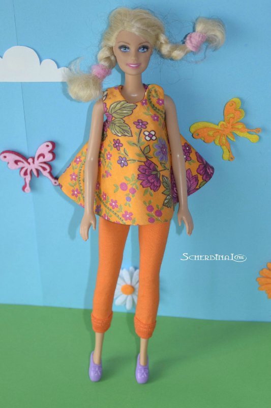 Еще раз про двусторонние сарафаны. Мастер класс с выкройками для кукол