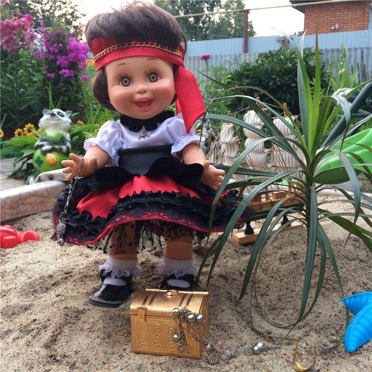 Хейди пиратка.Baby Face — Куклы Galoob Baby Face (Фейсинки): винтаж 90 (фото 8)