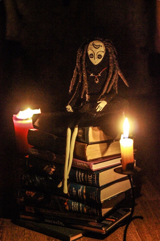 Ночная. Кукла в смешанной технике (фото 4)