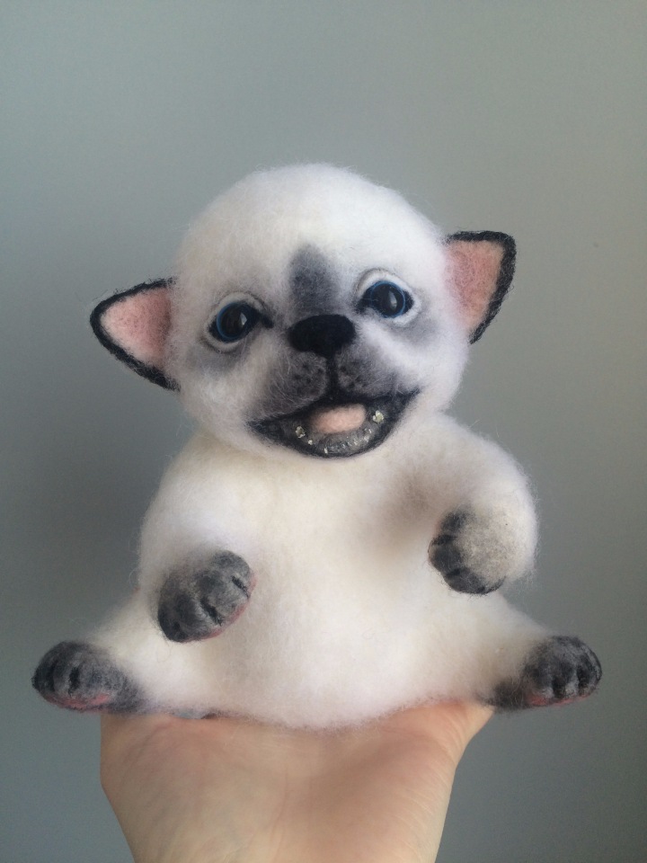 Мои игрушки валянием из шерсти. Сухое валяние (фото 5)